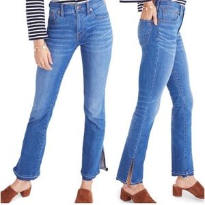 Madewell Cali Split Hem Demi-Boot Jeans in Joan Wash size 25